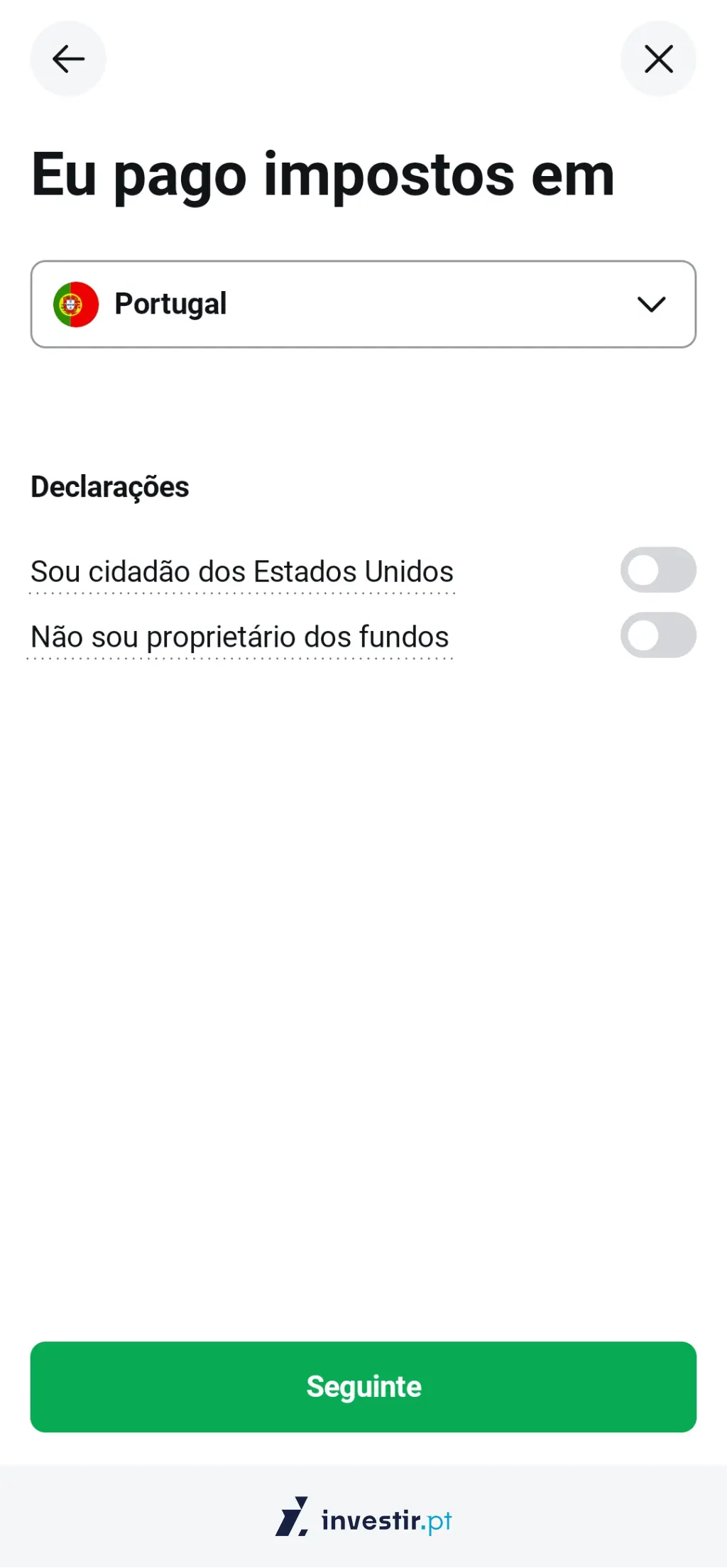 13. Onde pagas impostos?