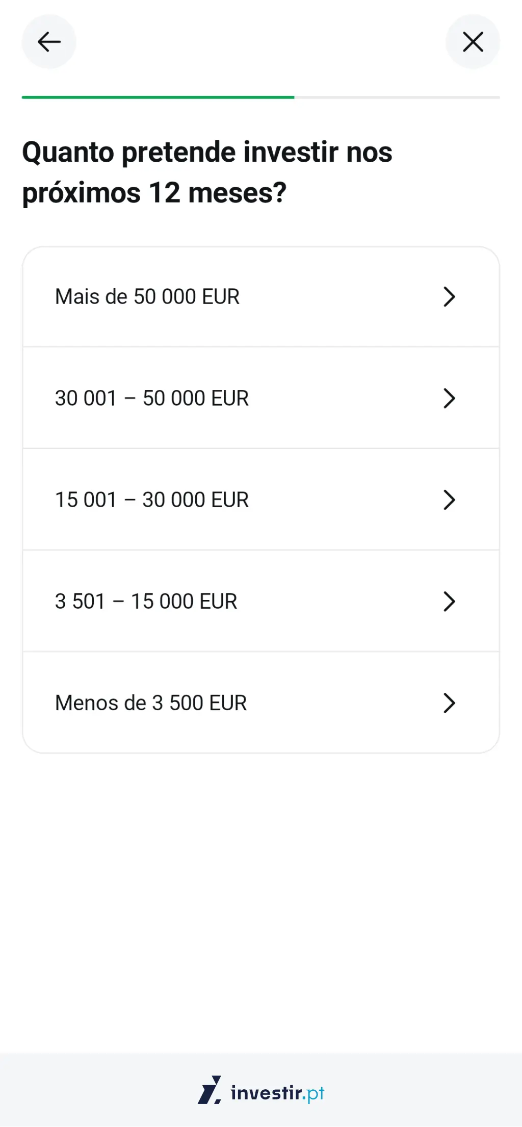 23. Quanto pretendes investir nos próximos 12 meses