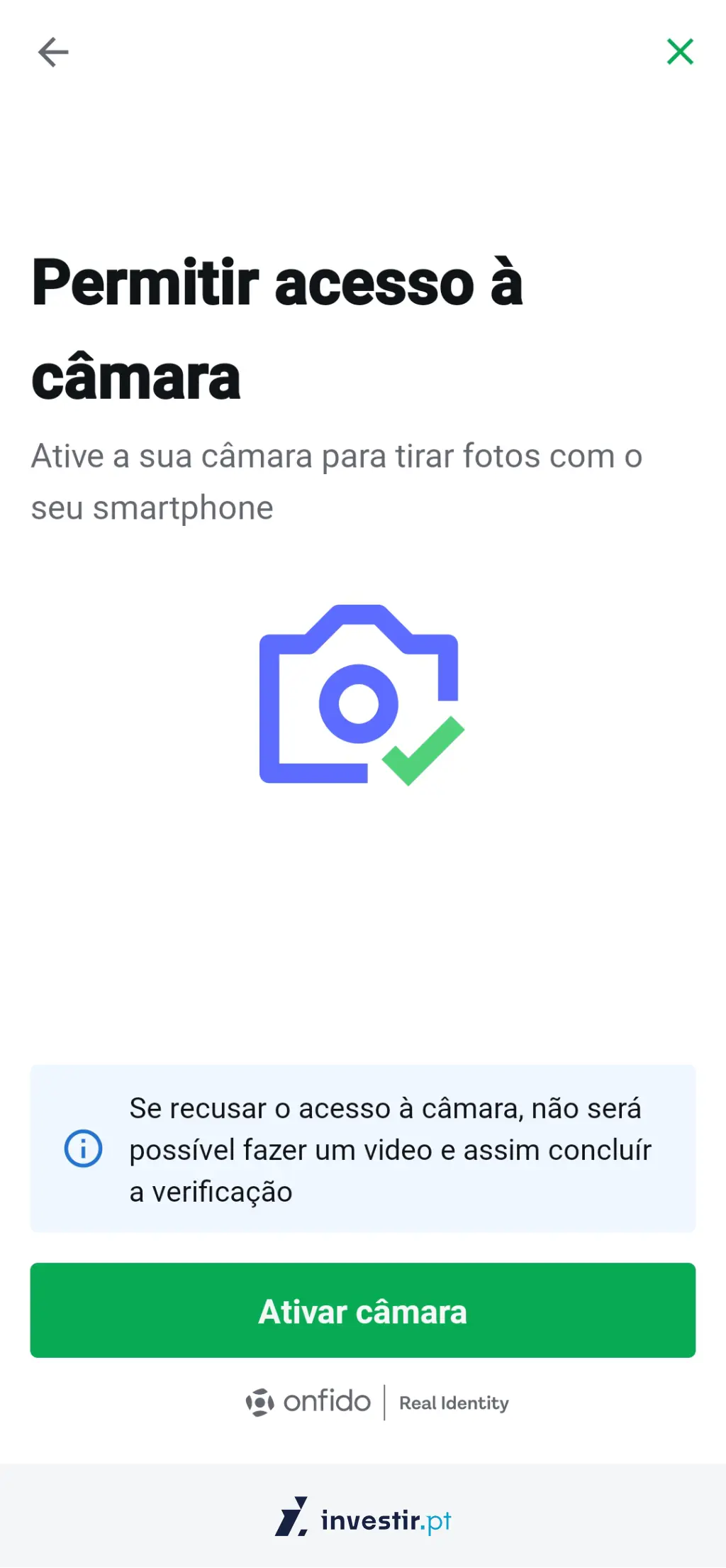 4. Permitir o acesso à câmara