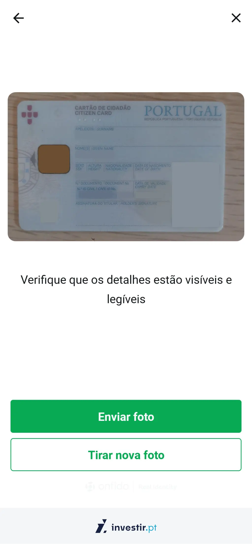 6. Verifica a foto