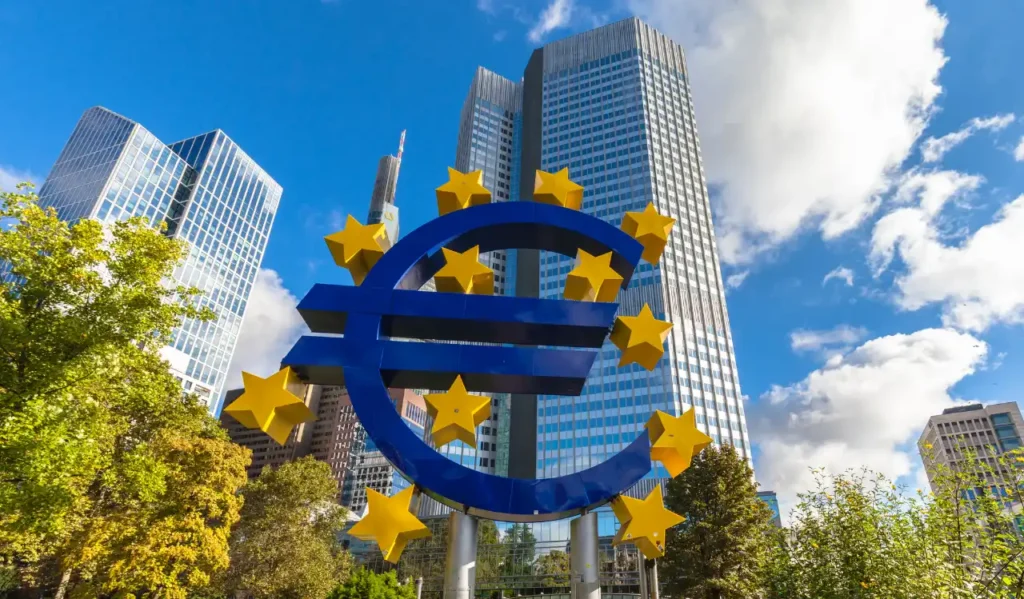 Exterior do edifício do Banco Central Europeu