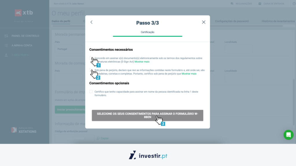 9. Passo 3/3: certificação